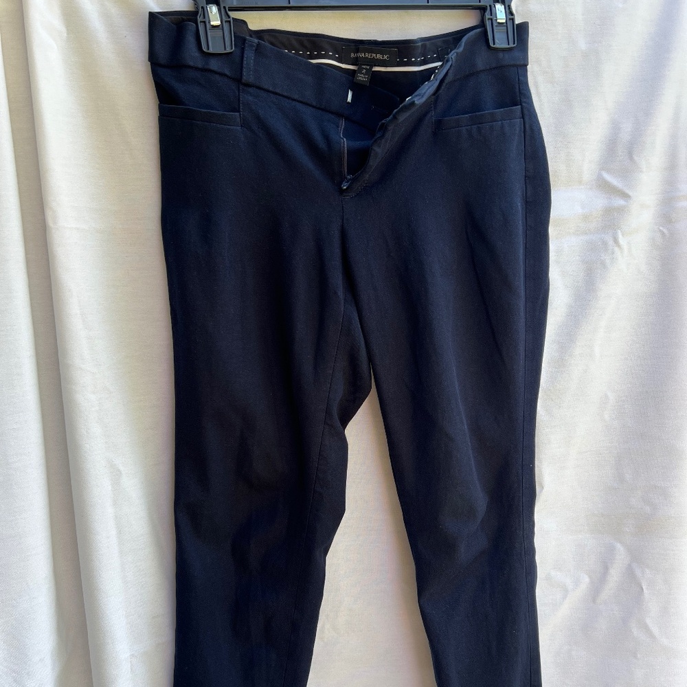 Navy Banana Republic Sloan Dress Pants